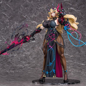 Full side view of the Barghest scale figure showcasing the length of her energy-infused blade.