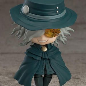 Full-body studio shot of the Edmond Dant�s Nendoroid figure on a transparent stand, featuring his third ascension cape and hat.