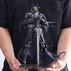 In-hand scale demonstration showing the massive 13-inch height of the Pop Up Parade SP First Hassan figure.