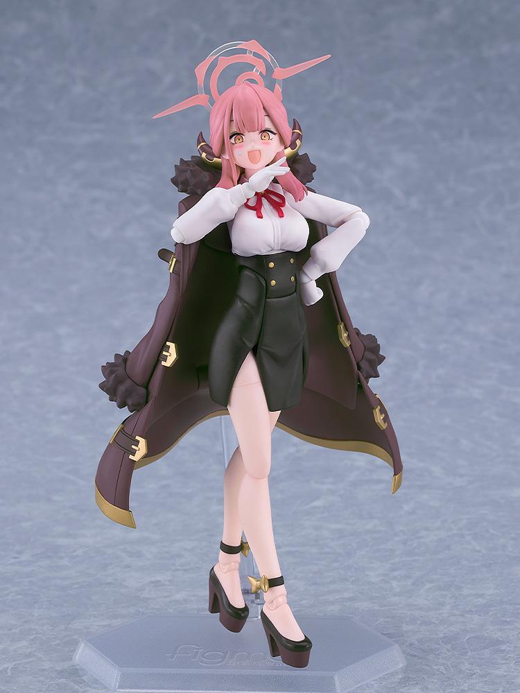 Figma Aru Rikuhachima figure in a flustered pose using the "What?!" facial expression part.