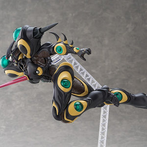 Dynamic mid-air action pose of Gigantic Dark using the Gravity Ram effect, supported by a posing arm.