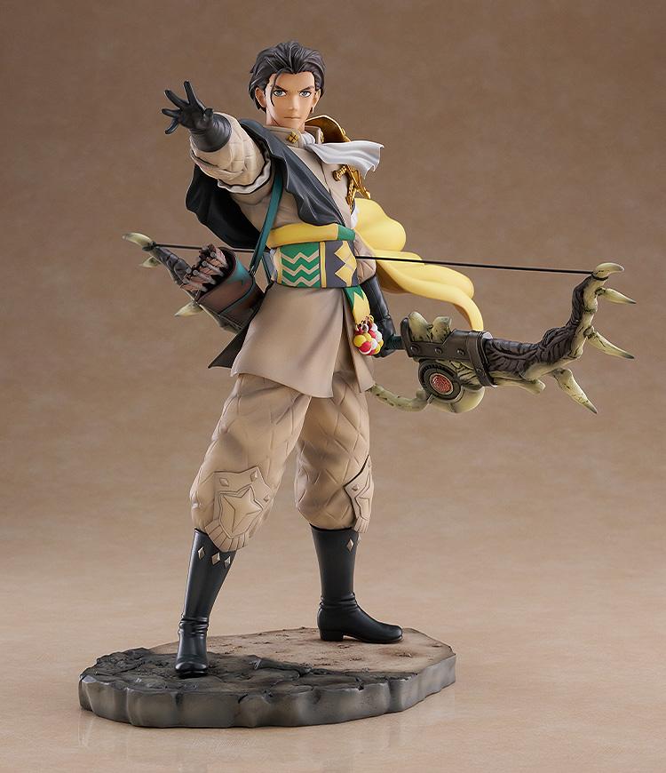 Intelligent Systems Fire Emblem: Three Houses Claude von Riegan 1/7 scale figure standing on rocky base holding Failnaught bow.