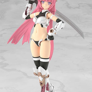 Fully built Magatsuki Kikka base body posing confidently with her long sword resting over her right shoulder.