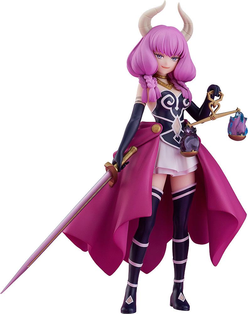Isolated cutout product photo of the Frieren Aura POP UP PARADE figure by Good Smile Company on a white background.