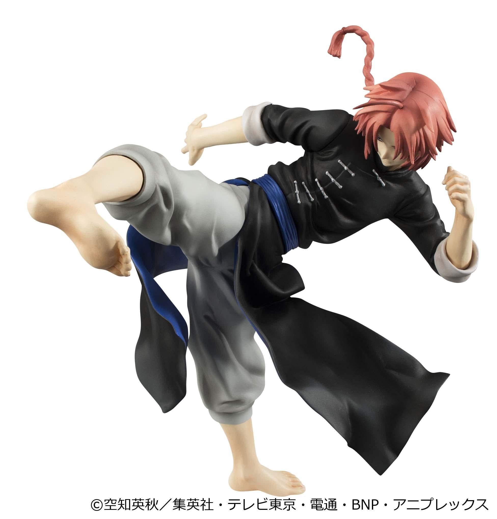 High-angle action view of Yato Clan warrior Kamui Ver.2 figure mid-kick with bare feet.