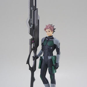 Full-body view of the non-articulated Gen Narumi Pop Up Parade statue by Good Smile Company standing on a clear circular base.