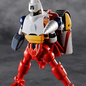 Dynamic pose of the Getter-2 figure showcasing its articulated drill arm and slim profile.