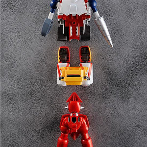 Component parts of the white Jaguar machine arranged for transformation into Getter-2.