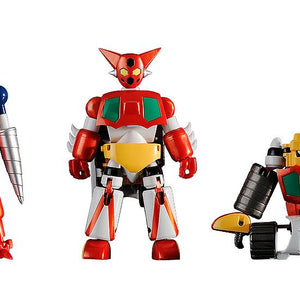 Group shot of Getter-2, Getter-1, and Getter-3 robots from the Dynamic Change figure set.
