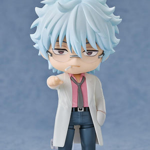 Ginpachi Sakata Nendoroid figure pointing forward with a classic bored facial expression.