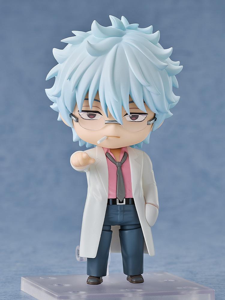 Ginpachi Sakata Nendoroid figure pointing forward with a classic bored facial expression.