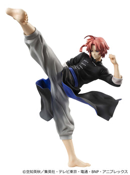 Megahouse Gintama G.E.M. Series Kamui Ver.2 reissue figure in dynamic high-kick combat pose.