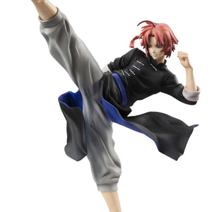 Megahouse Gintama G.E.M. Series Kamui Ver.2 reissue figure in dynamic high-kick combat pose.