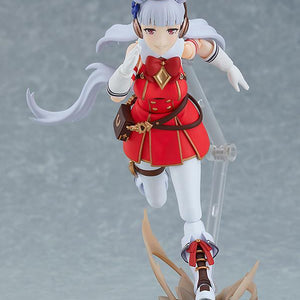 Gold Ship action figure in a dynamic running pose using the included dash effect part and racing expression.