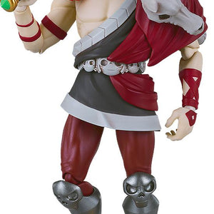 Front view of the Good Smile Company Hades Zagreus figma action figure, posed with the Stygian Blade (Stygius) resting on his shoulder.