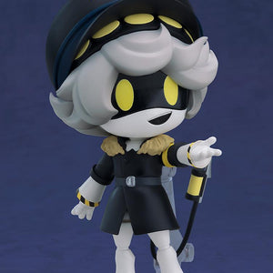 Murder Drones Serial Designation N Nendoroid action figure posing dynamically and pointing forward.