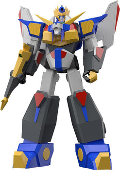 Good Smile Company MODEROID Revolger model kit from Energy Bomb Ganbaruger in its humanoid Fighter Mode standing on a white background.