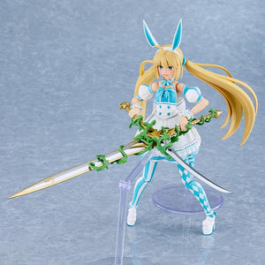 Altria Caster figure posed with her two swords crossed in front of her, demonstrating the kit's articulated joints.