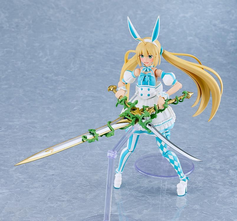 Altria Caster figure posed with her two swords crossed in front of her, demonstrating the kit's articulated joints.