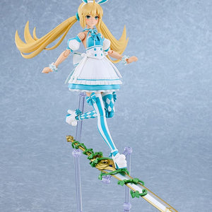 Altria Caster figure posed standing on one of her swords, showing the flexible vine material and dynamic posing possibilities.