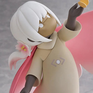 A close-up portrait shot of the Child of the Light figure's upper body, holding the butterfly, against a neutral gray background.