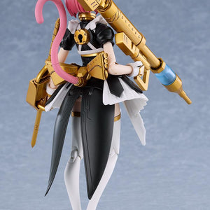 Rear view of the Rosalie model kit showing the detailed hair, tail, and mechanical dress attachments.
