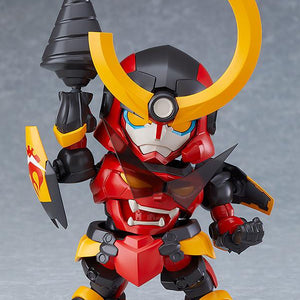 Chibi Moderoid Gurren Lagann model kit holding attached drill weapon accessory