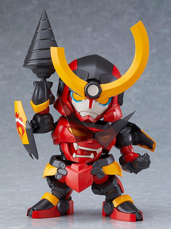 Chibi Moderoid Gurren Lagann model kit holding attached drill weapon accessory