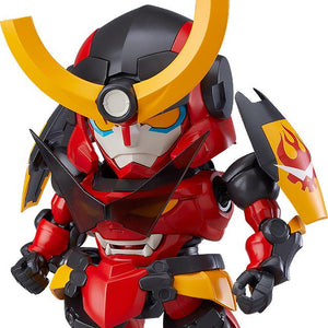 Main front view of Tengen Toppa Gurren Lagann Moderoid plastic model kit in chibi style