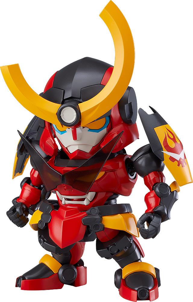 Main front view of Tengen Toppa Gurren Lagann Moderoid plastic model kit in chibi style