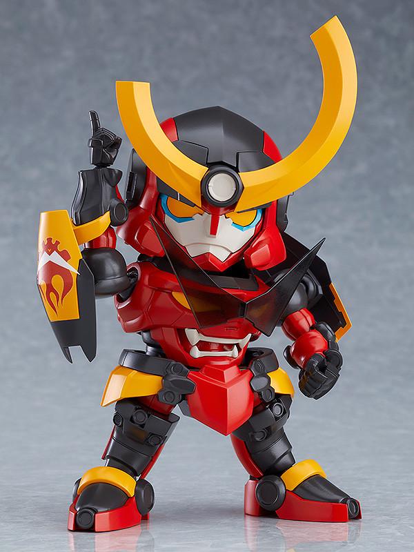 Front action pose of Moderoid Gurren Lagann pointing up with index finger raised