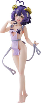Full-body front view of the Pop Up Parade L Magia Baiser Naked Apron Version figure from Gushing over Magical Girls on an isolated white background.