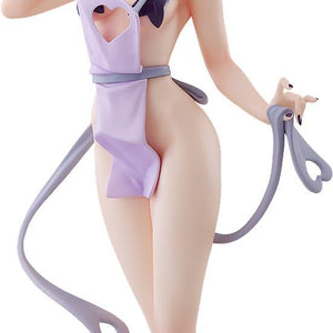 Full-body front view of the Pop Up Parade L Magia Baiser Naked Apron Version figure from Gushing over Magical Girls on an isolated white background.