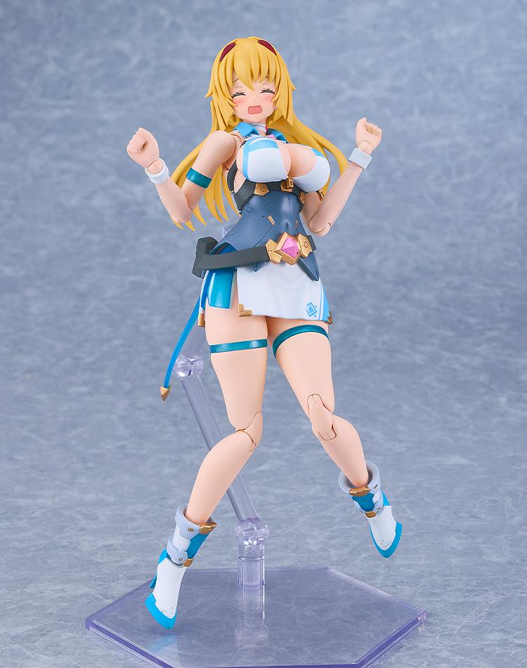 Honey Kisaragi plastic model featuring a distressed face plate and expressive hand gestures.