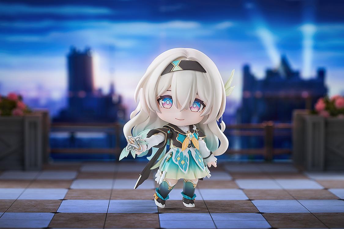 Diorama view of Firefly Nendoroid figure holding SAM transformation device