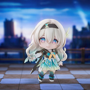Diorama view of Firefly Nendoroid figure holding SAM transformation device