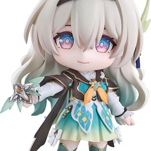 Main front view of Honkai: Star Rail Firefly Nendoroid figure holding SAM transformation device