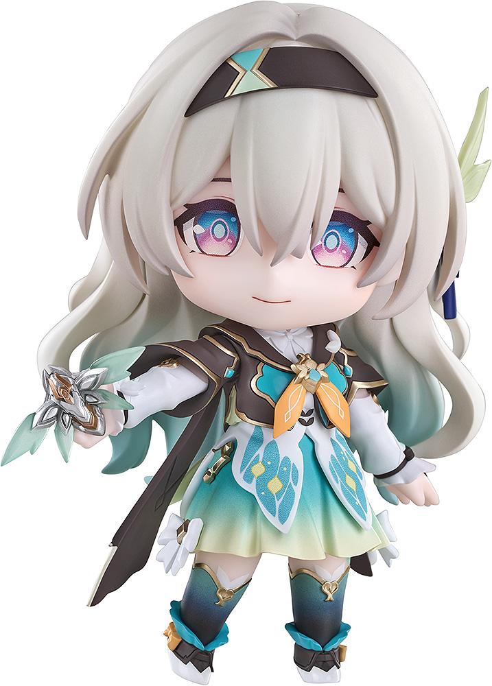 Main front view of Honkai: Star Rail Firefly Nendoroid figure holding SAM transformation device