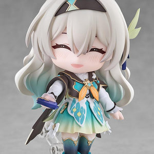 Firefly Nendoroid figure with smiling face plate holding budget accessory