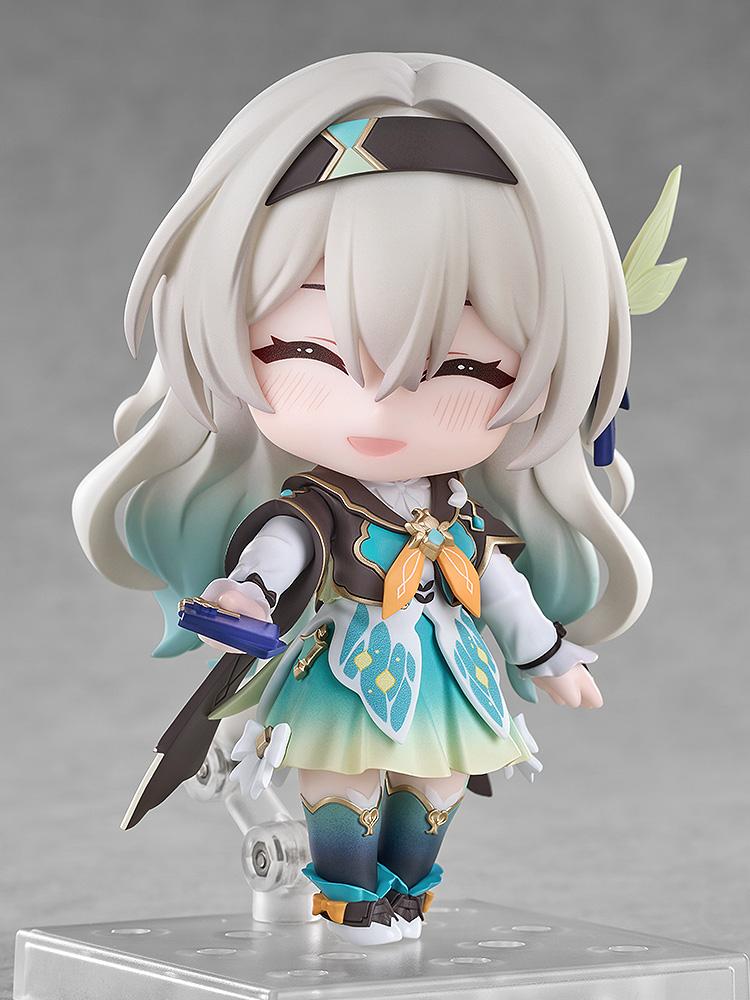Firefly Nendoroid figure with smiling face plate holding budget accessory