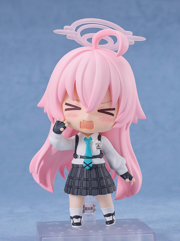 Hoshino Takanashi Nendoroid figure featuring a comical panicked face plate with tear details and blushing cheeks.