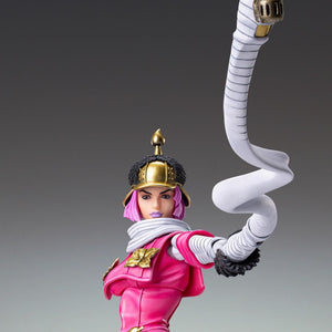 Hot Pants Super Action Statue utilizing the long, coiled arm effect part for extended reach.