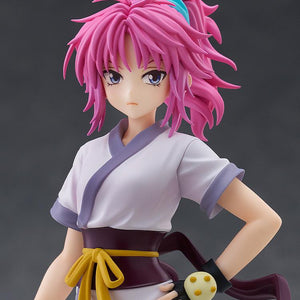 Close-up headshot of the Machi figure showing high-detail facial features and vibrant pink hair.