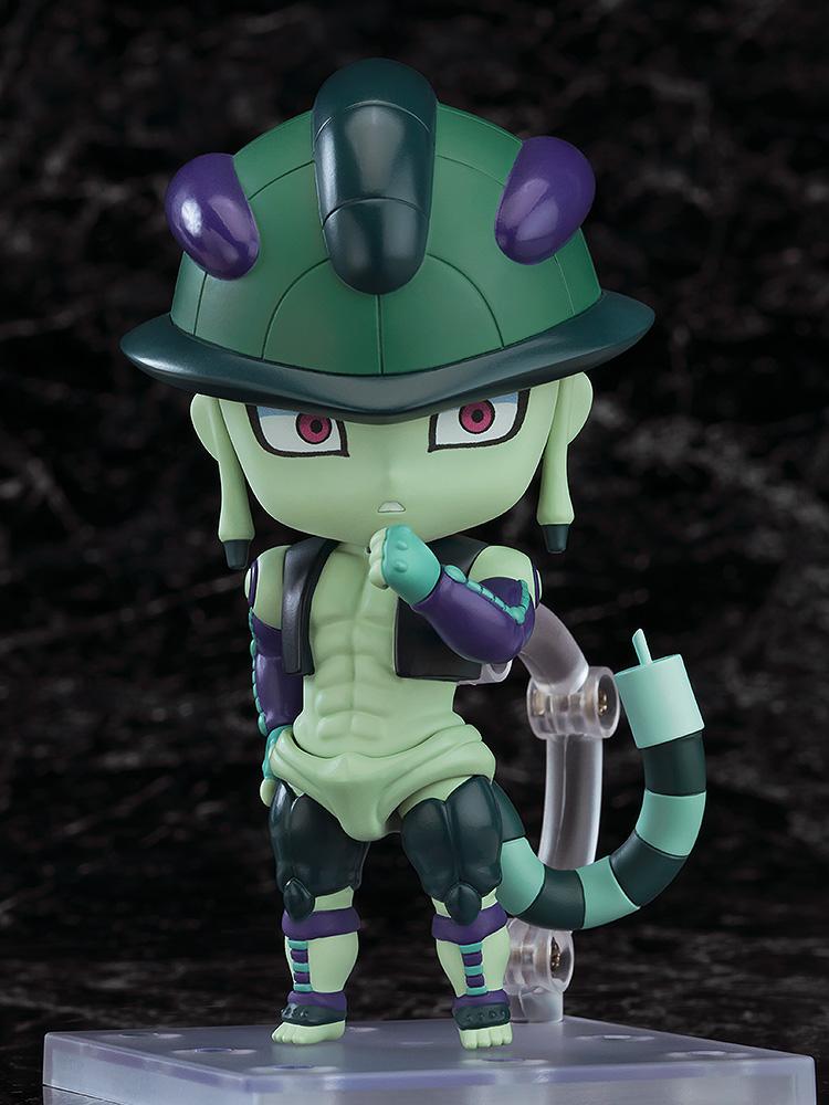 The Meruem Nendoroid figure posing with his hand near his chin, utilizing the interchangeable surprised face plate.