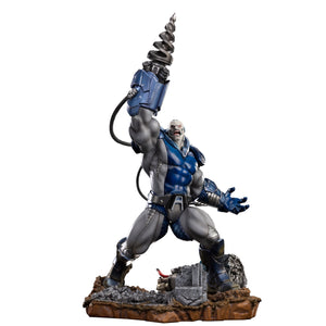 Full front view of the Iron Studios Apocalypse X-Men 1/10 scale statue, presented on a clean white background.