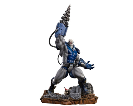 Full front view of the Iron Studios Apocalypse X-Men 1/10 scale statue, presented on a clean white background.