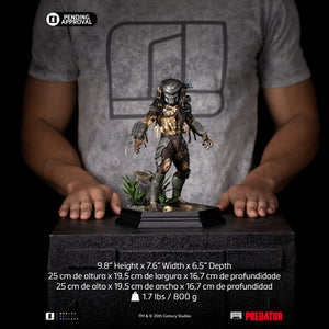 Iron Studios Predator Jungle Hunter 1/10 scale statue size dimensions 9.8 inch height masked bio-helmet version