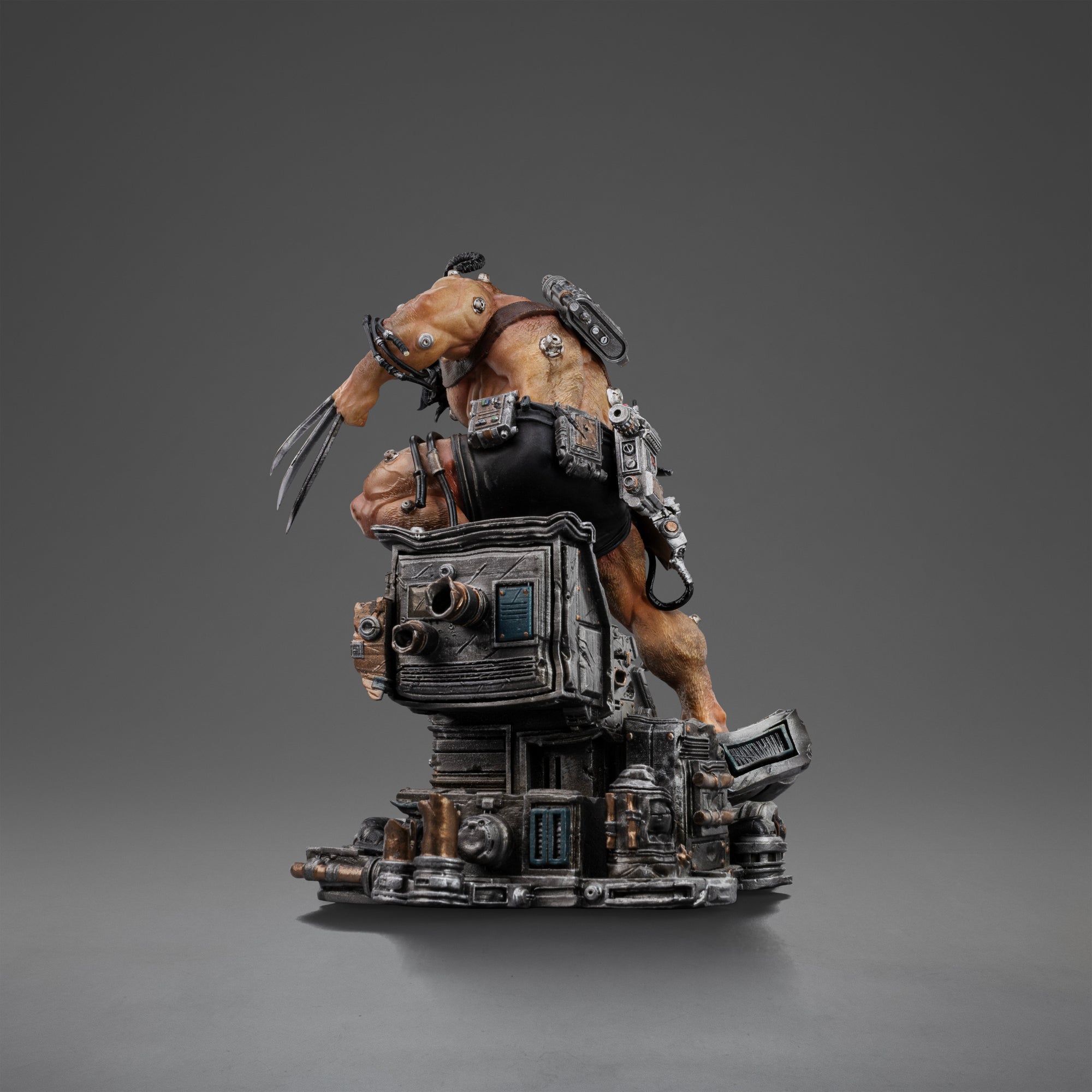 Iron Studios Weapon X Statue Rear View Cables