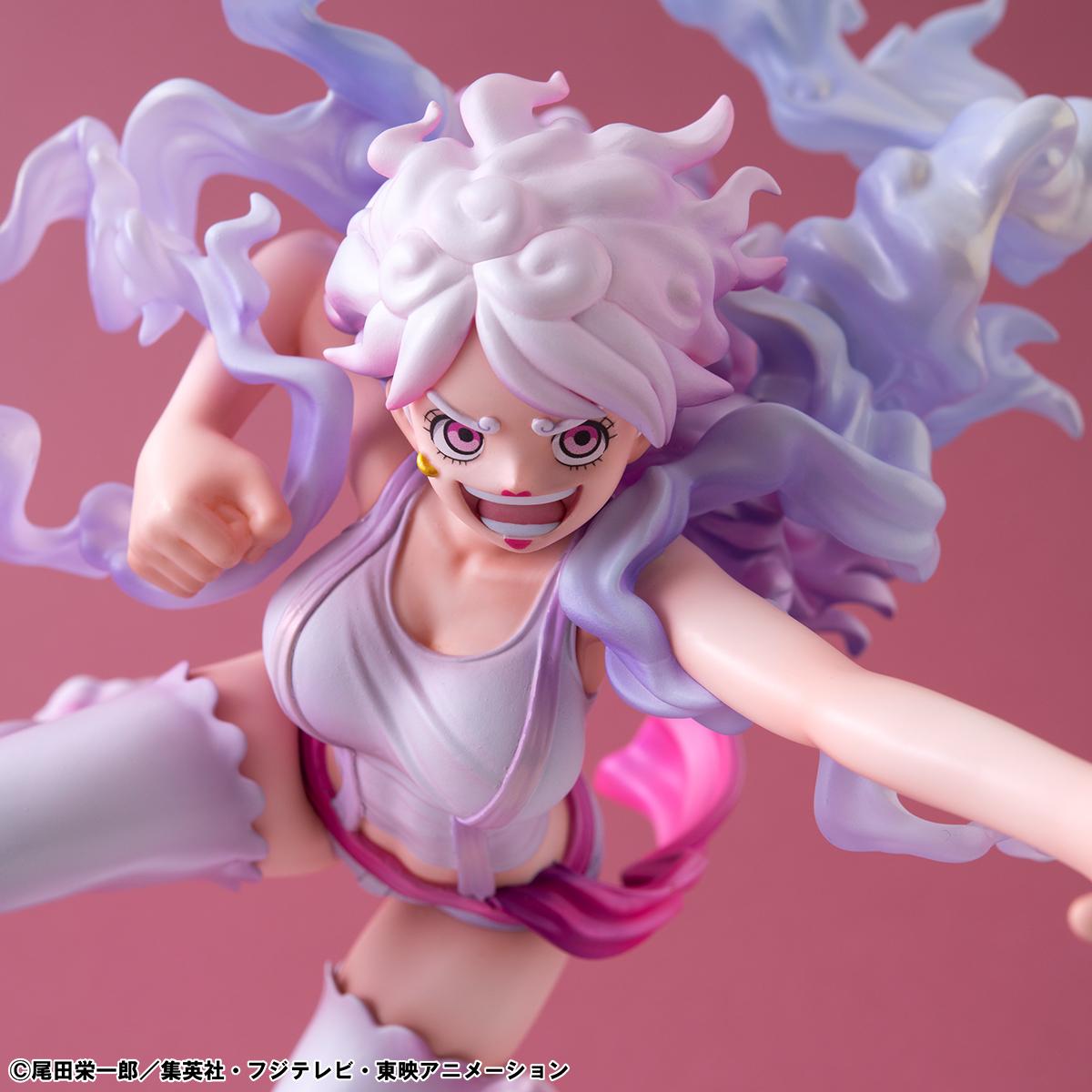 High-quality image of the joyful, liberated smiling expression of Bonney in her Nika form.