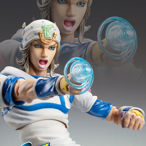 Close-up of Johnny Joestar using the specialized spinning-effect hand accessories included with the Slow Dancer set.